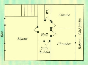 Plan gîte Julie